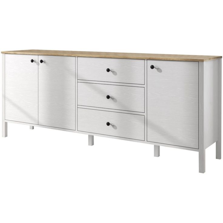 Senkki Linento Furniture FRN-20009, 200x82cm, valkoinen/ruskea