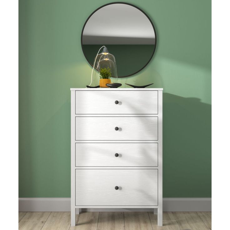 Lipasto Linento Furniture FRN-20023, 77x115cm, valkoinen