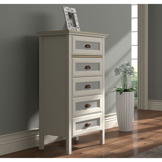 Lipasto Linento Furniture FRN-21031, 63x116cm, kerma/ruskea/harmaa