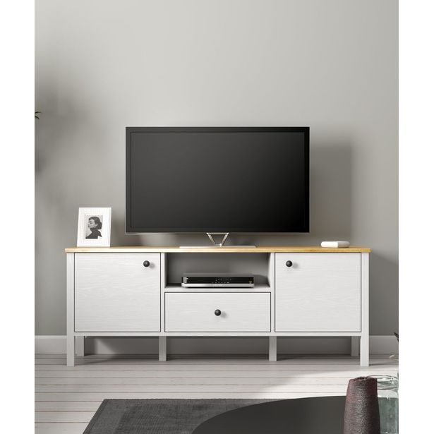 TV-taso Linento Furniture FRN-20057, leveys 150cm, valkoinen