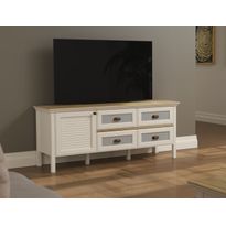 TV-taso Linento Furniture FRN-21012, leveys 150cm, kerma/ruskea/harmaa