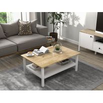 Sohvapöytä Linento Furniture FRN-20081, 100x70cm, valkoinen