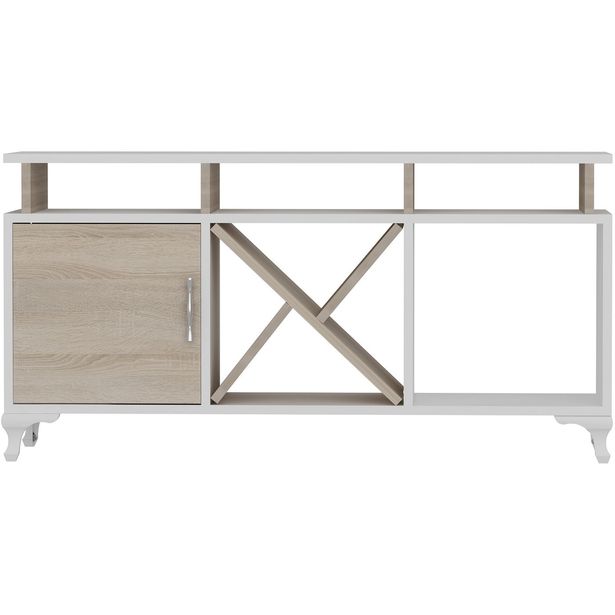 TV-taso Linento Furniture Aye, valkoienn/ruskea