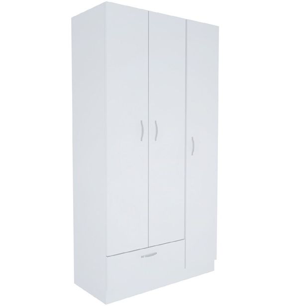 Vaatekaappi Linento Furniture Gabi 90cm, valkoinen