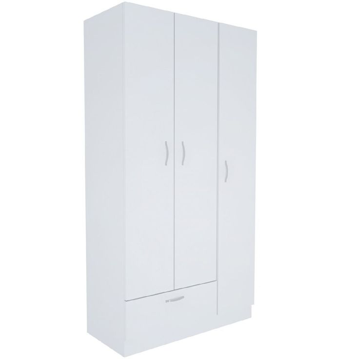 Vaatekaappi Linento Furniture Gabi 90cm, valkoinen