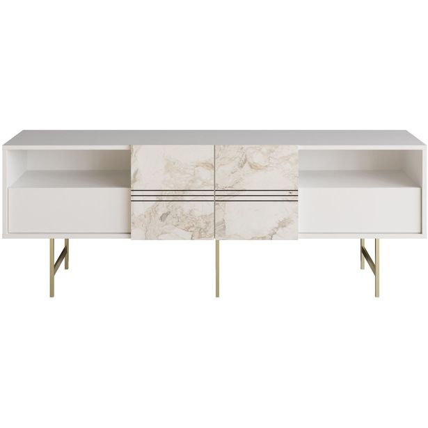 TV-taso Linento Furniture Derin, valkoinen