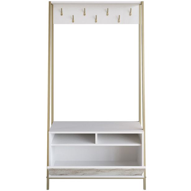 Säilytyskokonaisuus Linento Furniture Devin, valkoinen