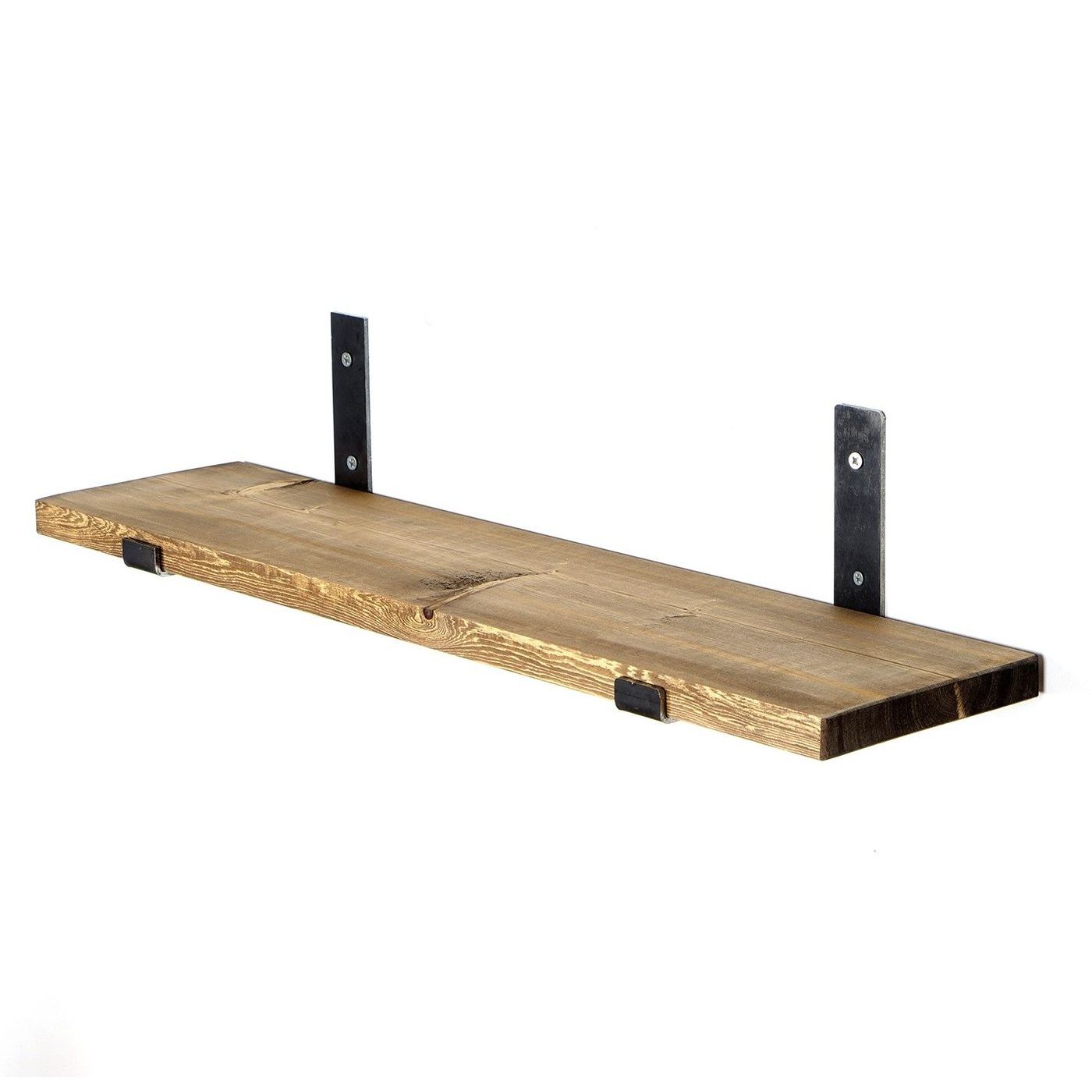 Puinen seinähylly Linento Furniture LAM009, 60x14cm, ruskea