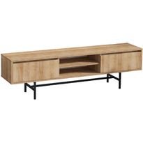 TV-taso Linento Furniture Matias tammi/musta