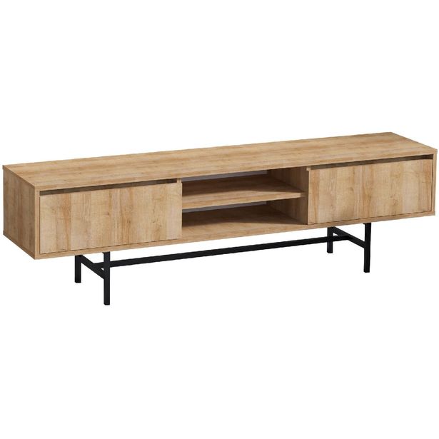 TV-taso Linento Furniture Matias tammi/musta