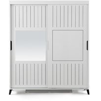 Vaatekaappi Linento Furniture Pasific Home Fuga, 150cm, valkoinen