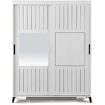 Vaatekaappi Linento Furniture Pasific Home Fuga, 140cm, valkoinen