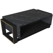 Sohvapöytä Linento Furniture Bianco, musta/kulta