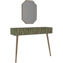Sivupöytä ja peili Linento Furniture Forest, vihreä