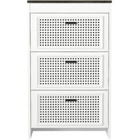 Lipasto Linento Furniture Done, valkoinen/tummanruskea