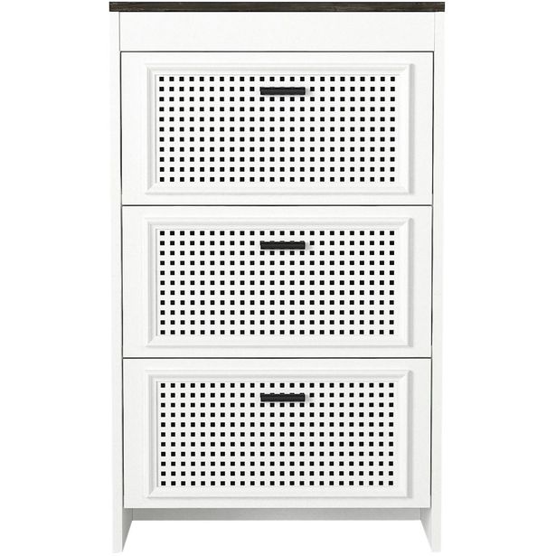Lipasto Linento Furniture Done , valkoinen/tummanruskea