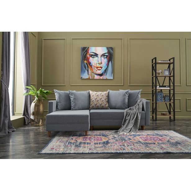Divaanivuodesohva Linento Furniture Aydam, 3-istuttava, leveys 215cm, vasen