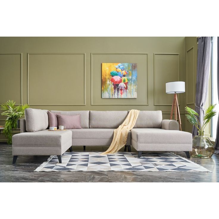 U-kulmavuodesohva Linento Furniture Belen, 4-istuttava