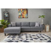 Divaanisohva Linento Furniture Kale Linen, 3-istuttava, vasen