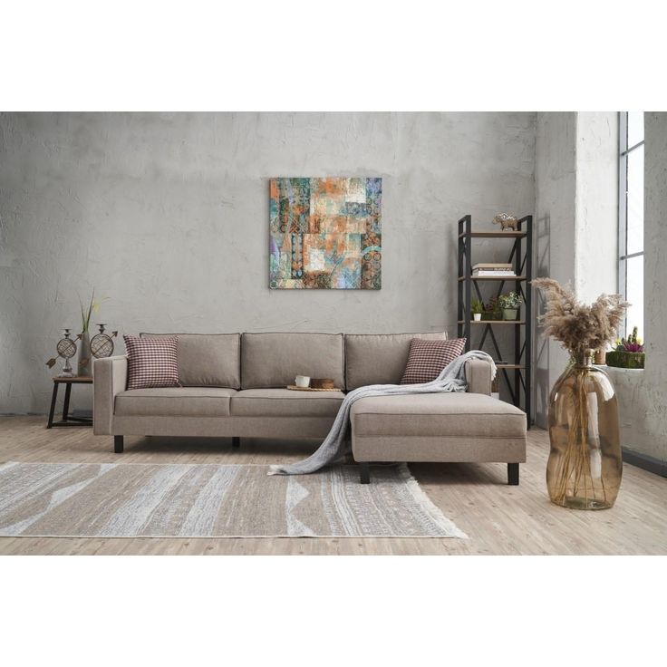 Divaanisohva Linento Furniture Kale Linen, 3-istuttava, oikea
