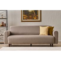 Sohva Linento Furniture Noya Linen, 3-istuttava, leveys 220cm, kerma