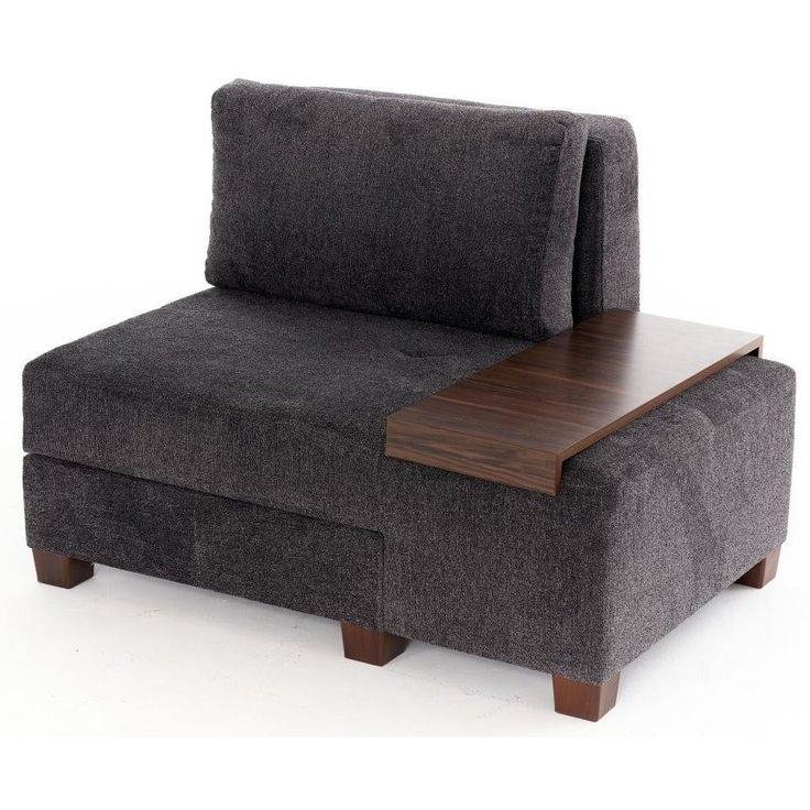 Vuodetuoli Linento Furniture Perenna Chenille oikea antrasiitti
