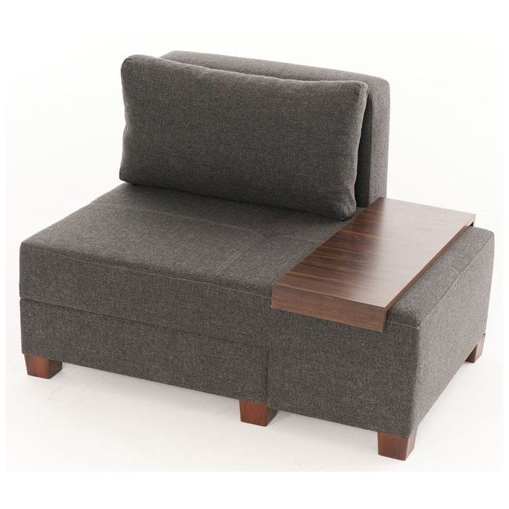 Vuodetuoli Linento Furniture Perenna Linen oikea antrasiitti