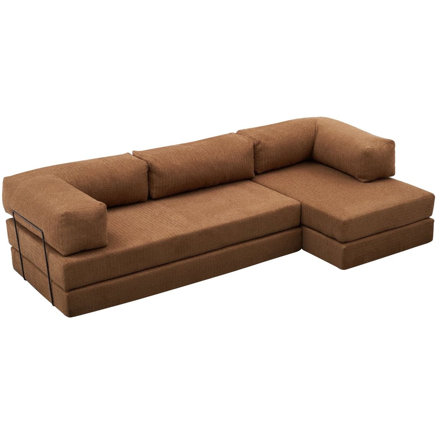 Divaanivuodesohva Linento Furniture Comfort ruskea