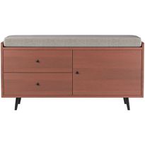 Kenkäkaappi Linento Furniture Lara pähkinä/kerma