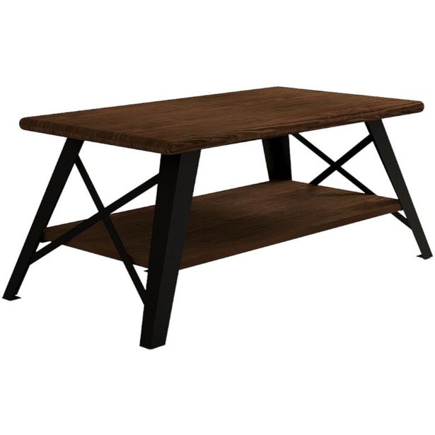 Sohvapöytä Linento Furniture Konik, 98x50cm, ruskea