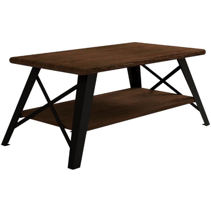 Sohvapöytä Linento Furniture Konik, 98x50cm, ruskea