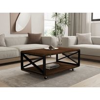 Sohvapöytä Linento Furniture Yuso, 98x60cm, ruskea