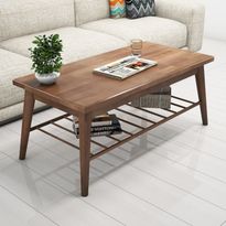 Sohvapöytä Linento Furniture Sakura, 110x55cm, tummanruskea