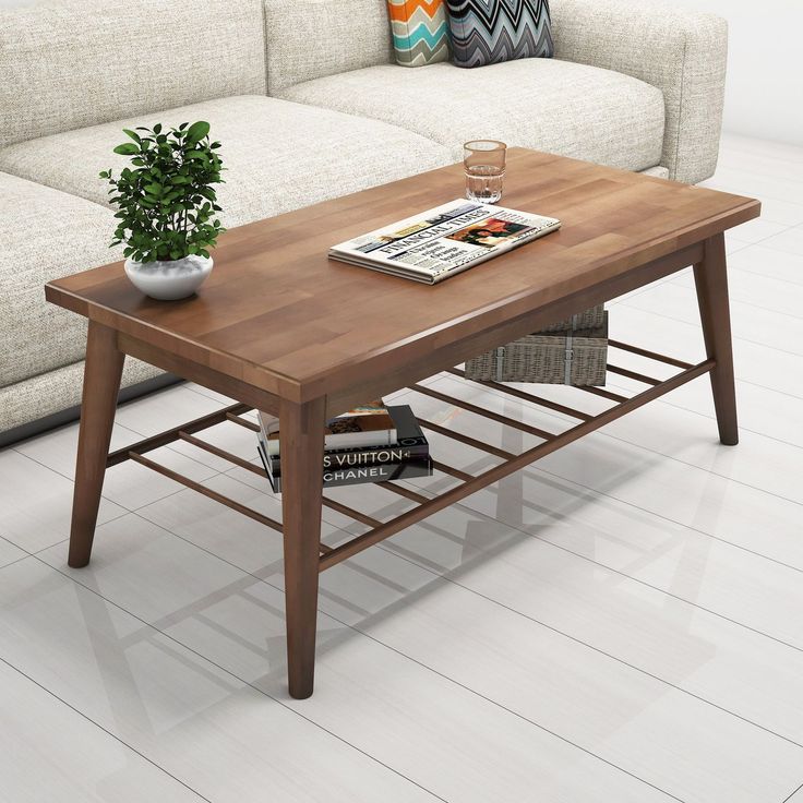 Sohvapöytä Linento Furniture Sakura, 110x55cm, tummanruskea