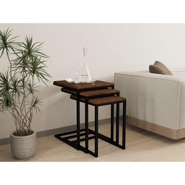 Sarjapöytä Linento Furniture Ege, ruskea