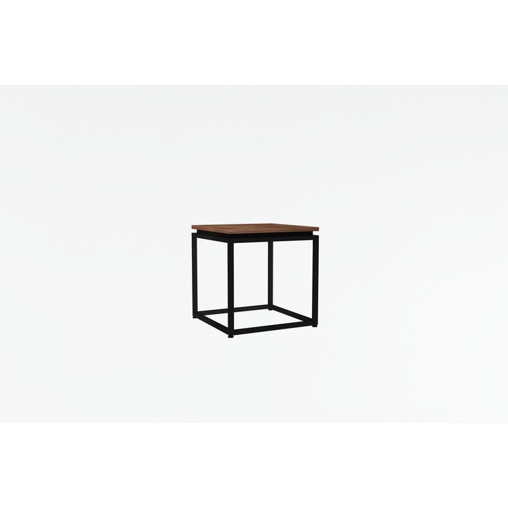 Sohvapöytä Linento Furniture Lale, 45x45cm, ruskea/musta