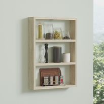 Seinähylly Linento Furniture PR1-T, beige travertiinikuosi