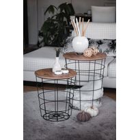 Sarjapöytä Linento Furniture Axel, ruskea/musta