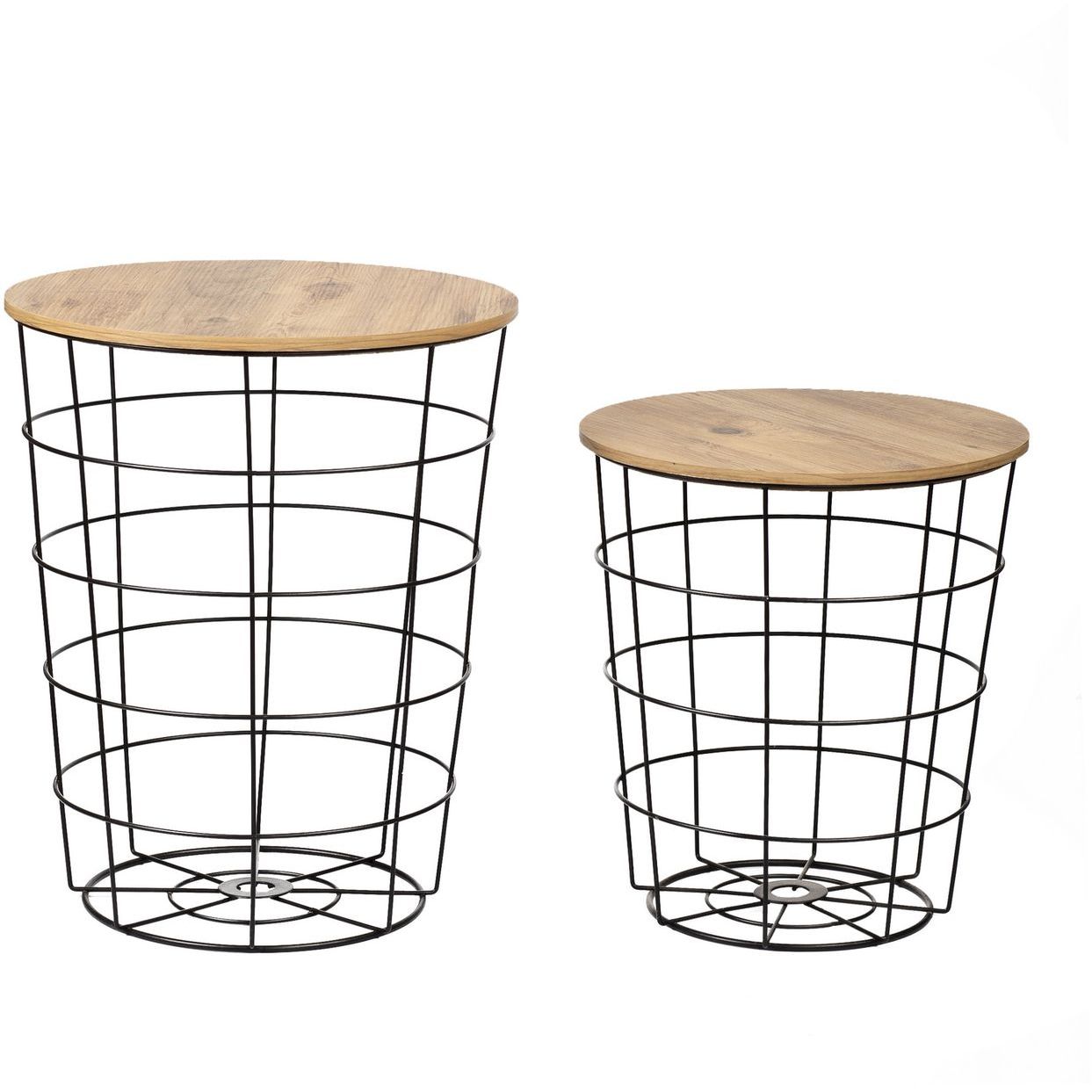 Sarjapöytä Linento Furniture Axel, ruskea/musta