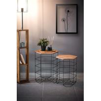 Sarjapöytä Linento Furniture Cedric, ruskea/musta