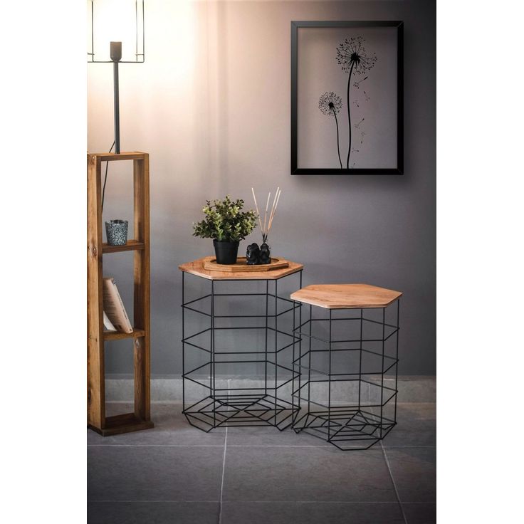 Sarjapöytä Linento Furniture Cedric, ruskea/musta