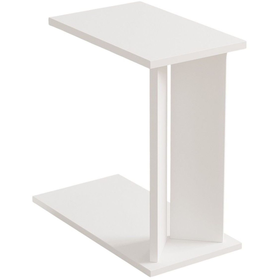 Apupöytä Linento Furniture Lun, 25x50cm, valkoinen