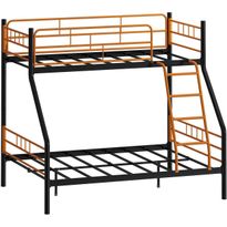 Kerrossänky Linento Furniture Trio, 90/140x190cm, musta/oranssi