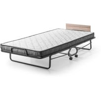 Taitettava sängynrunko Linento Furniture Sigma, 80x190cm, musta