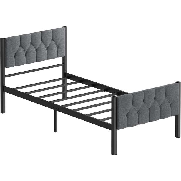 Sängynrunko Linento Furniture Stil, harmaa