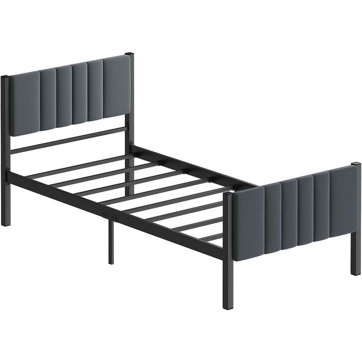 Sängynrunko Linento Furniture Lotus, metalli, antrasiitti