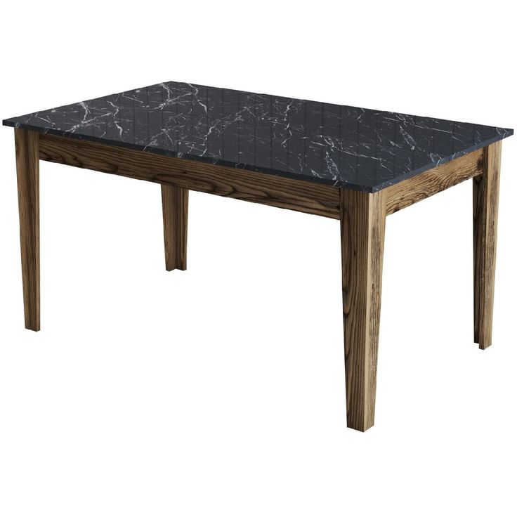 Ruokapöytä Linento Furniture Milan 518 pähkinä/musta