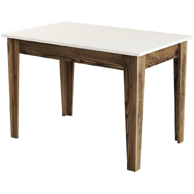 Ruokapöytä Linento Furniture Kiev 508 pähkinä/cream