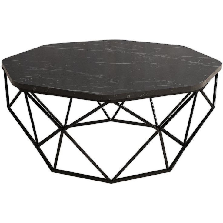 Sohvapöytä Linento Furniture Diamond musta marmori