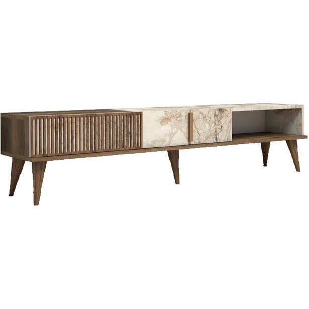 TV-taso Linento Furniture Milan pähkinä/valkoinen
